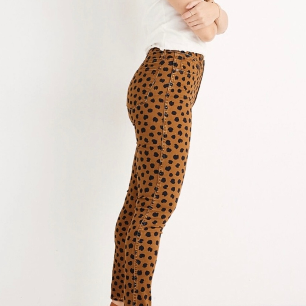 Madewell High-Rise Skinny Jeans in Painted Spots